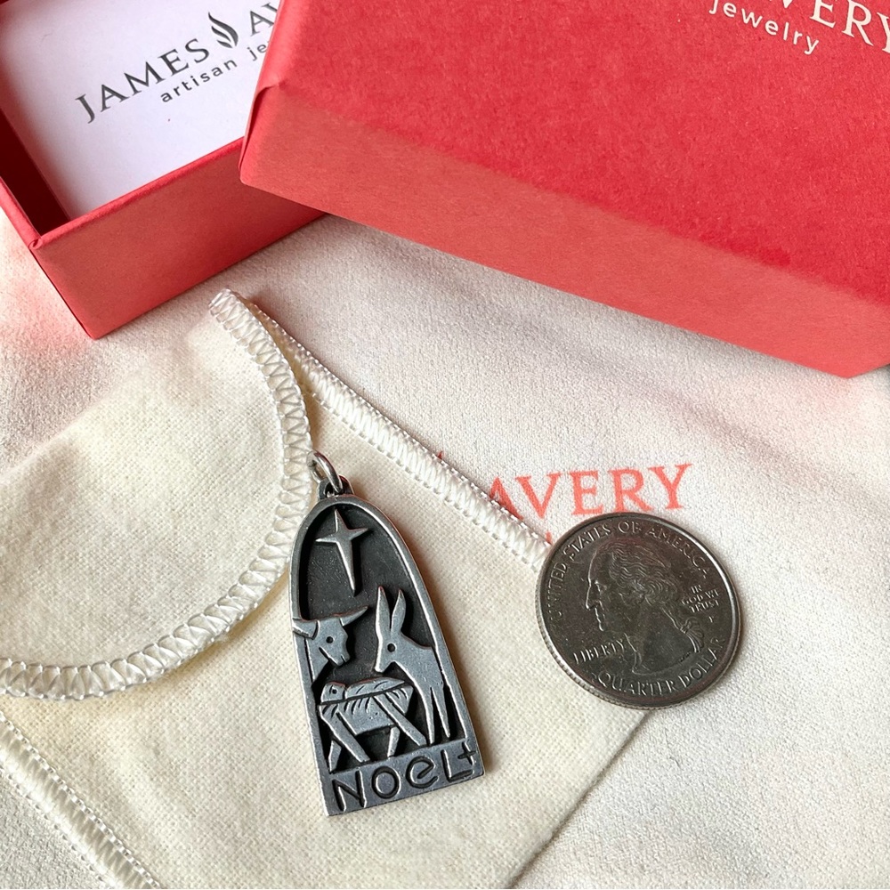 Retired James Avery Vintage Noel Star Pendant